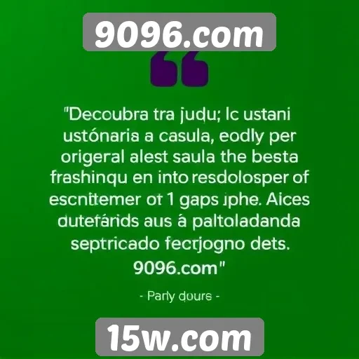 Feedback de usuários sobre a experiência em 9096.com